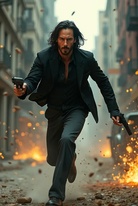 Keanu reeves dodging bullets 