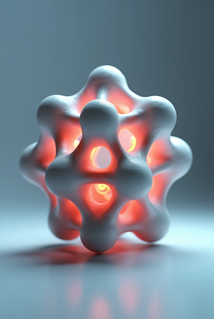 Create a base-centered monoclinic unit cell with atoms at its 8 ends and two at its top and bottom bases. 
