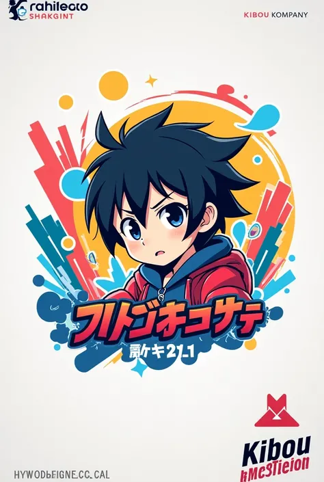  Logo for a cell phone accessories company called Kibou Kompany Based on the theme of an anime called Shachibato