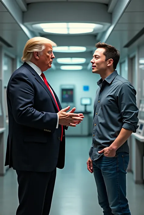 Genera a Donald Trump visitando a Elon Musk