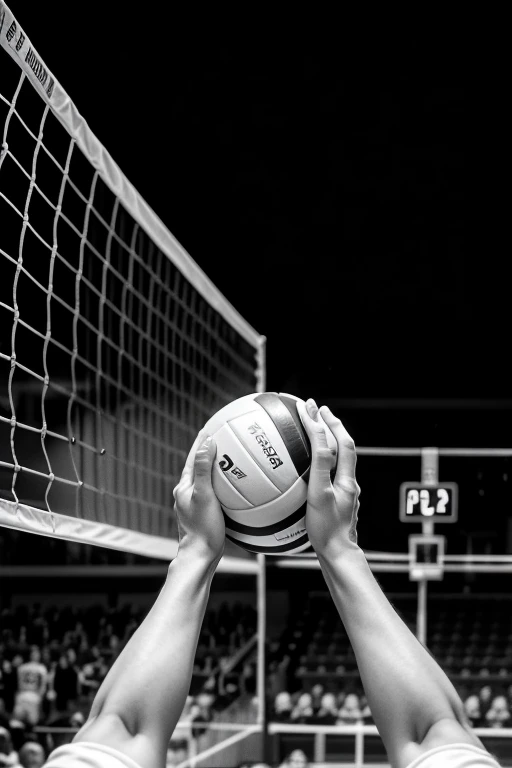 volleyball ball in net printable black and white