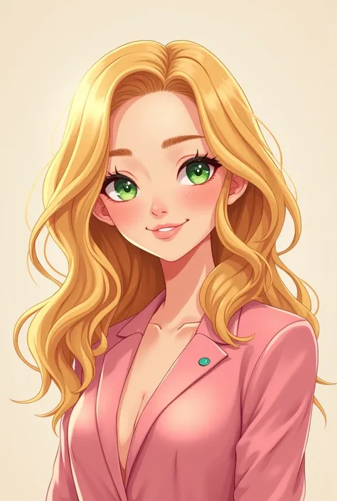 Make one of my characters from my gay romance book, the character&#39;s name is Elisabeth, She is 1, he has blonde hair and green eyes and likes to wear pink, make the Heartstopper style drawing 