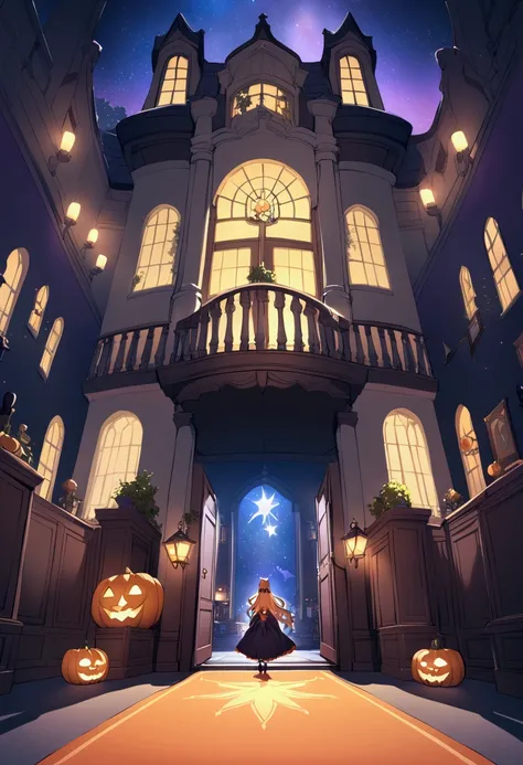 background,night,Mansion,Inside the room,Halloween