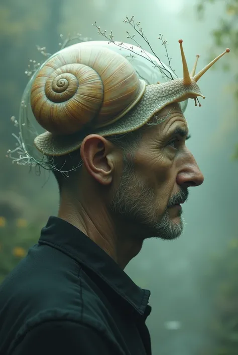 The man with a brain made of a snail