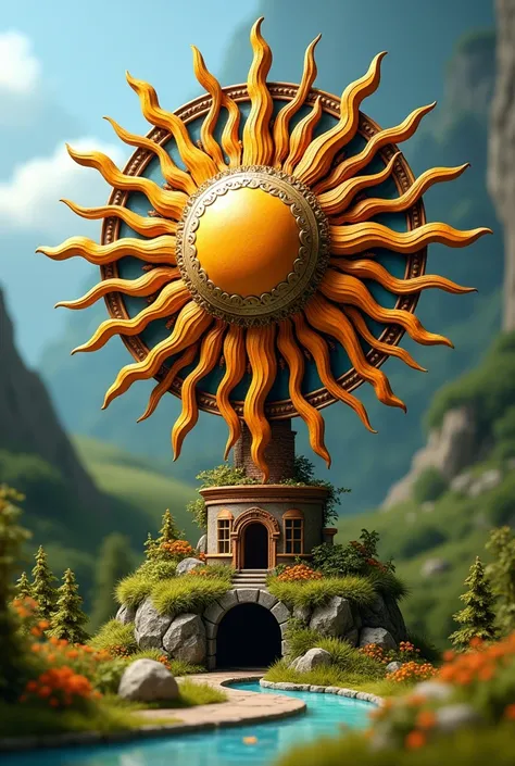 create an architecture model on Rapunzel&#39;s sun ( the princess movie)
