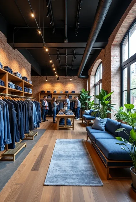 Store with denim decor 