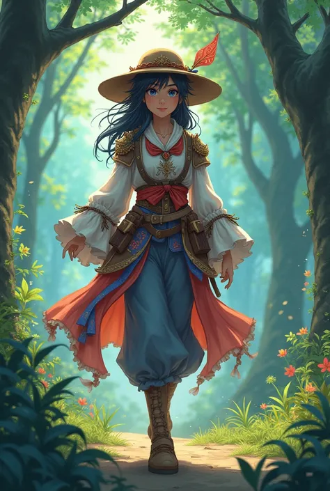 Magic Forest Outfit Hunt in anime style