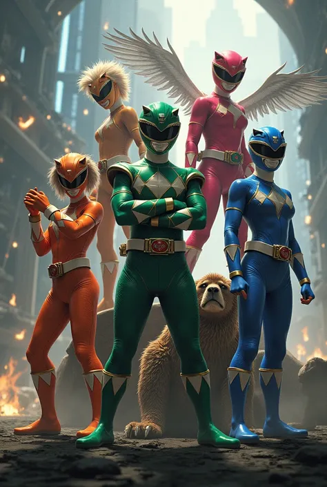 Look for Power Rangers Animal Force and make a remake with new animals