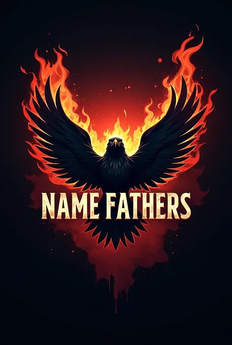 Generate a pic related to free fire. A guild logo for name FATHERS 