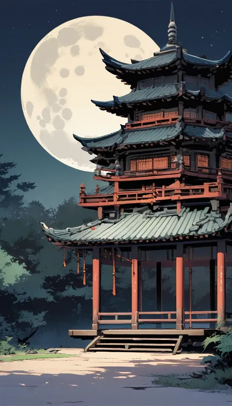 background,pavilion,night,Big Moon