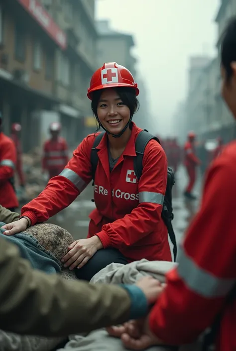 Red cross volunteer 
