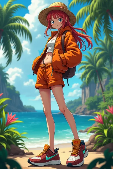 Nami wearing nike shoes