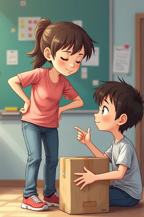 Could you show me pictures by boxes for a  student who every time he passes by his classmates the Pink ones make them uncomfortable?, he whistles during class, he brings a toy gun pointing at his classmates and causing trouble and some of them die and he d...