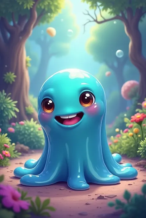 A slime cartoon character