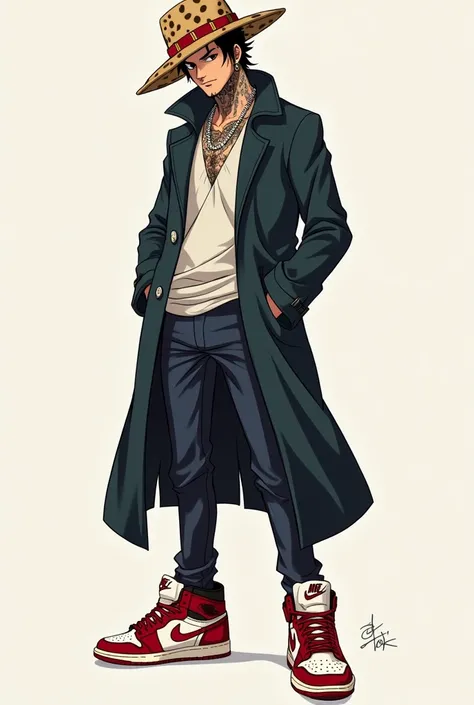 Trafalgar law wearing nike jordan shoes