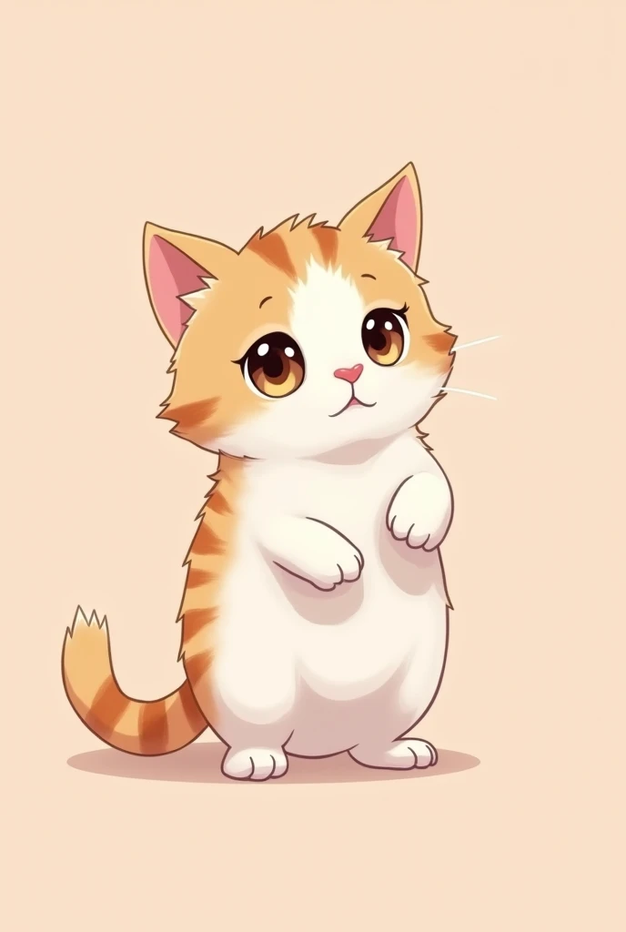 Anime style chibi kitty