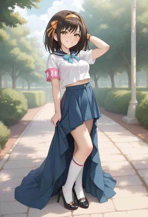 haruhi suzumiya ,รุมข่มขืน,squeeze the breasts, squeeze the vagina, spread legs to show vagina and spread vagina, pubic hair, (1...