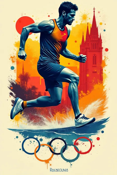 A Barcelona Olympics shirt 
