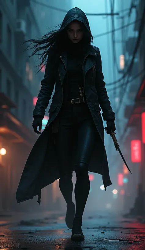 assassin,woman,urban ninja