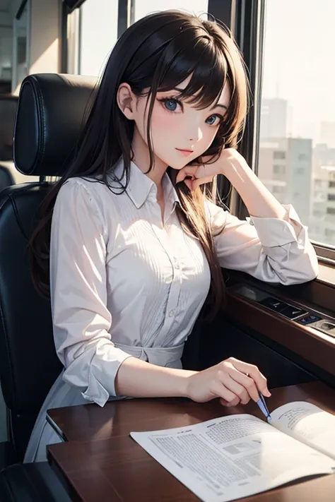 highest quality、masterpiece、high sensitivity、high resolution、detailed description、the most beautiful woman in the class、the seat...