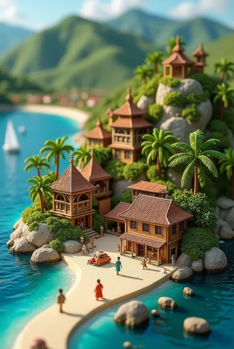 Create a miniature or a structure model that represents region 6 in the Philippines 