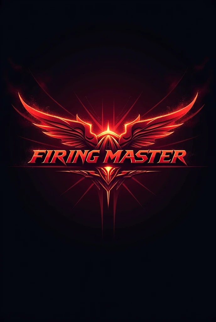 Firing master name mein gaming logo red colour 