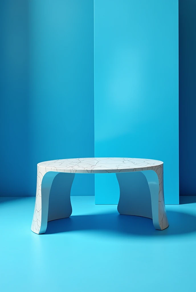 Create a table with more asthetic suitable background blue creative 