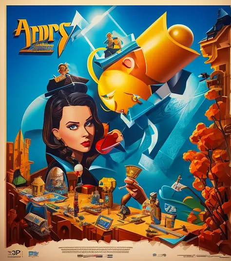 THE MOST SCANDALOUS 3D ADVERTISING POSTERS FOR THE FILM IN THE STYLE "PIN-AP" by illustrator ANDREY TARUSOV,
