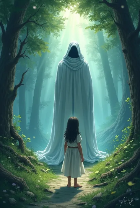 Chapter 5: The Keeper of Secrets

At last she came to a place so still,
Where time stood silent, on a hill.
A figure robed in silver light,
Awaited Lila in the night.

"You’ve come so far, you’ve come alone,"
"But now you stand before the throne."
"The Kee...