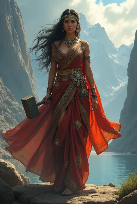 Thor female version in saree 