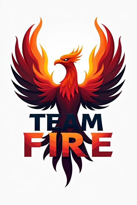 a logo with a phoenix that says Team Fire