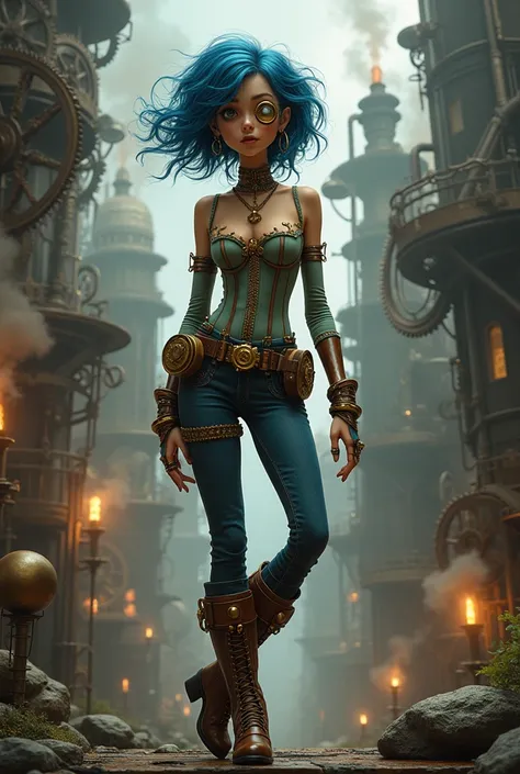 Coraline character in Steampunk version 