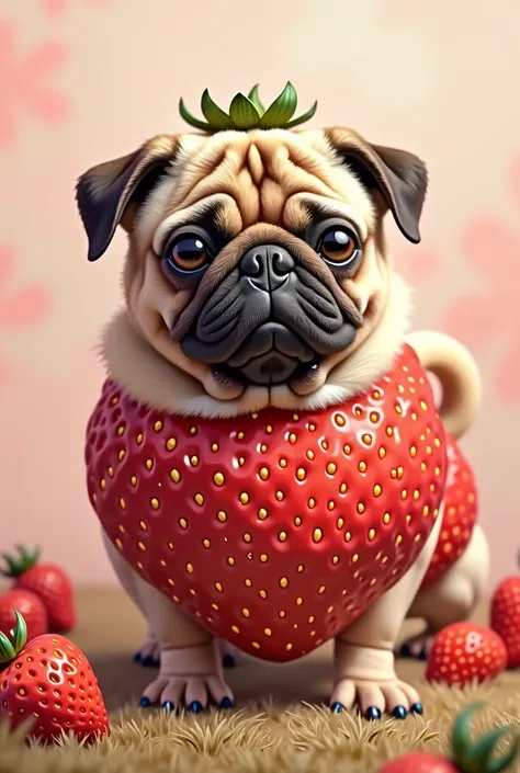 Create a strawberry pug
