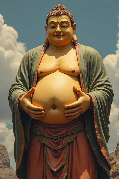 A Buddha with a big thick cock