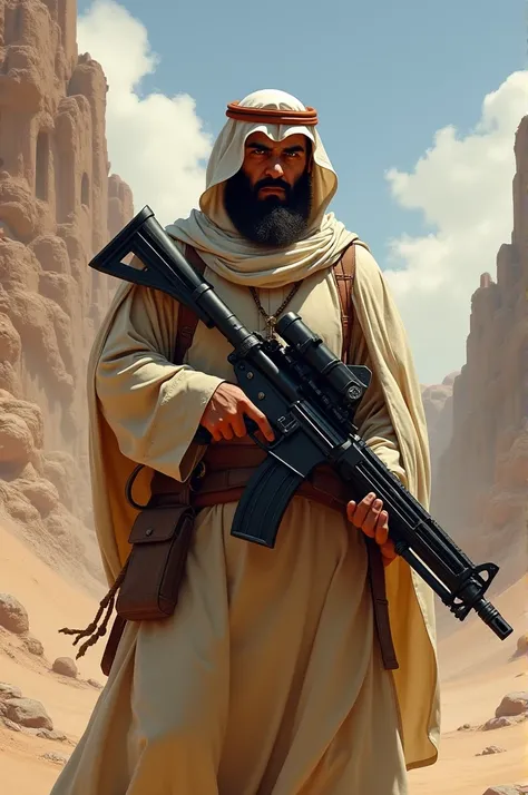 Arab with bazooka