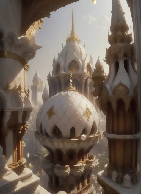 ((Epic scene, unreal engine scene, grand scene, sunlight, --v 4)), ((a grand medieval white kingdom, glowing kingdom, Middle Eastern fantasy kingdom, detailed intricate, Hebrew inspired architecture, detailed sunlit city landscape, epic sweeping vista)), (...