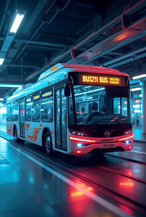 "BUS231 Report" This text should be written in a futuristic and aesthetic background and front should be in capital letter 