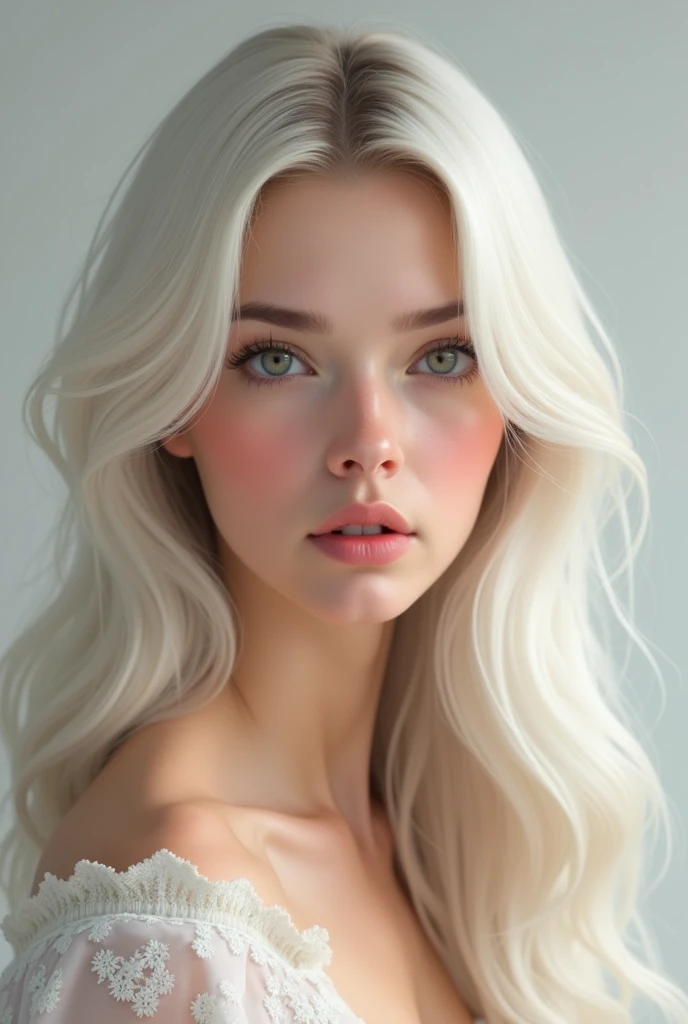 a realistic white 1 female