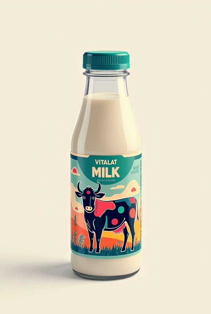 Milk label from the company VitaLat