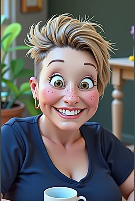 high quality pixar style woman