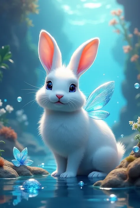 
Water Fairy Rabbit,with blue props 
