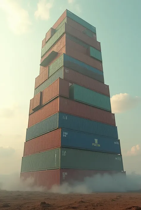 Stacked containers
