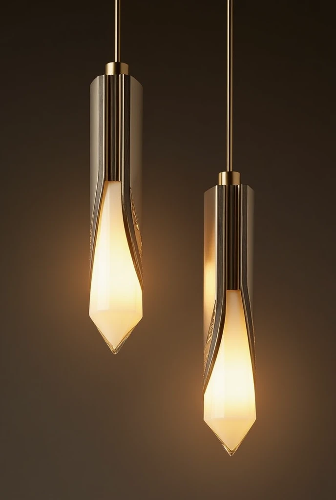 Modern pendant lights inspired by art deco