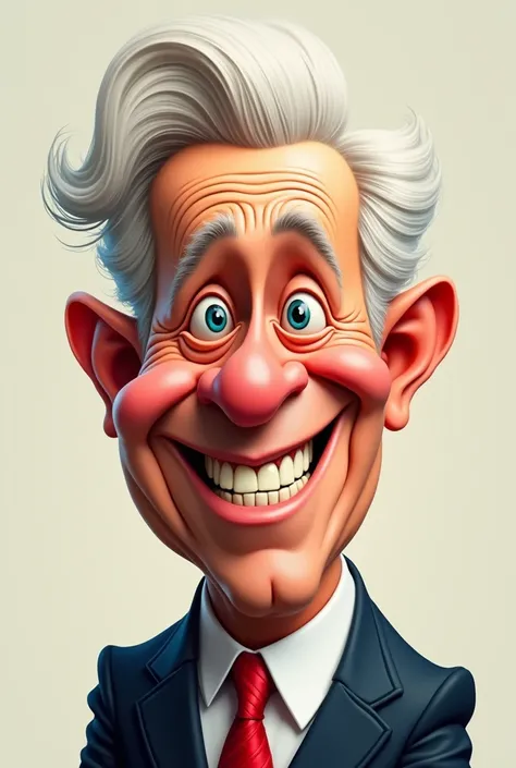 create a 2d caricature of a former president

