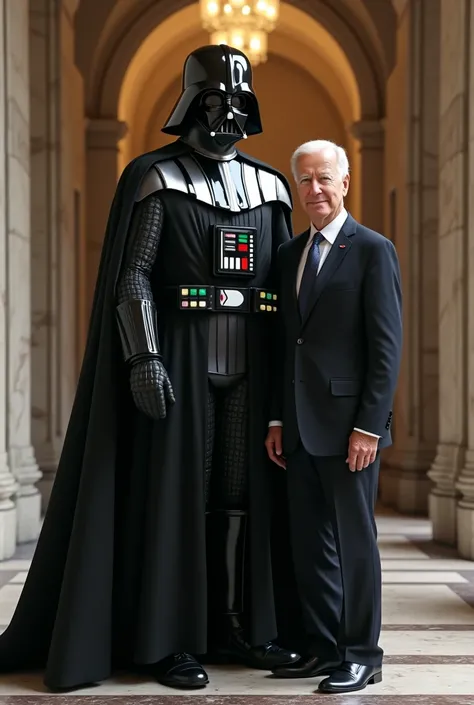 Darth Vader with President Joe Biden