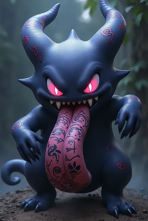 Pokemon gengar tongue tats