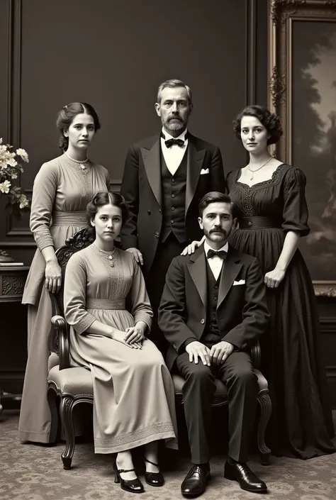 Photo of the author Aluísio de Azevedo&#39;s family.