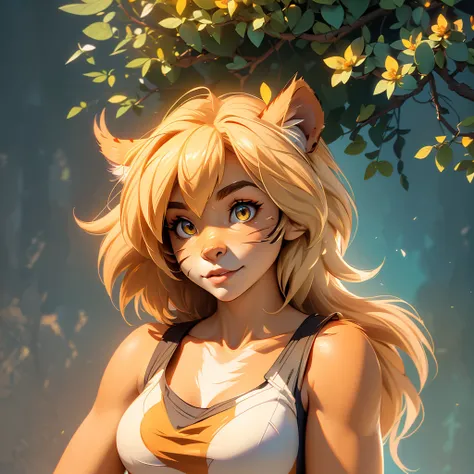 envision a 8k, highres, cinematic, beautiful semi realistic extreme close up face pinup of a cute furry female anthro, with a sl...