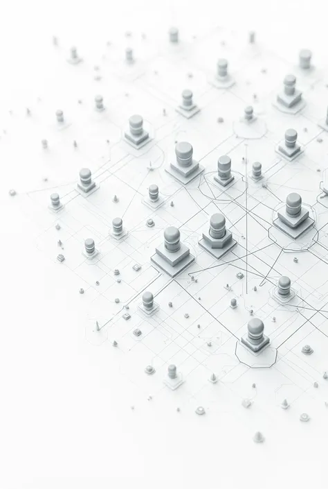 Diagram of an organizational structure or social network.