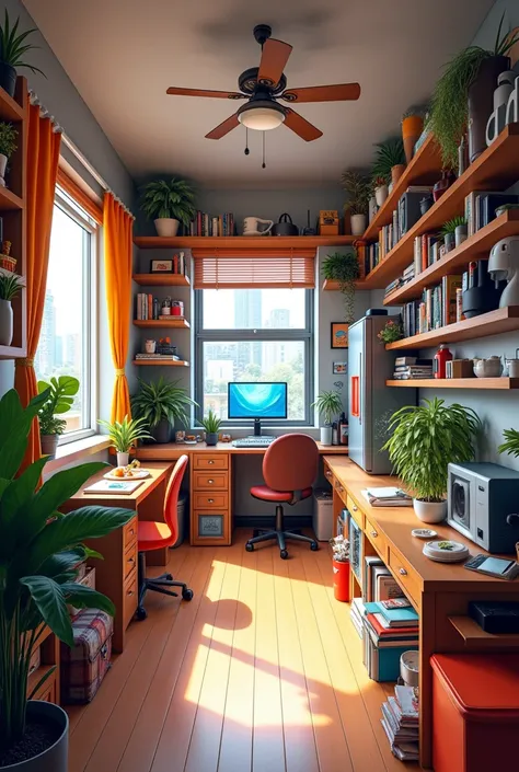 An apartment filled with shopee items
